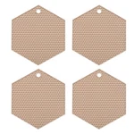Uxcell 4PCS Silicone Trivet Mats Heat Resistant Pot Holders Beige. Fixed Price $17.84.