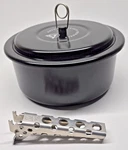 Msr Mountain Safety Research Camping Blacklite 1 & 2 Qt Aluminum Nonstick Pots. Fixed Price $33.00.