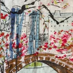 Vera Neumann Linen Kitchen Tea Hand Towel Textile Nyc Metropolitan Museum Of Art. Fixed Price $28.99.
