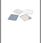 Wonder Oven Trays, Blue Salt Set Of 4, Standard Size. Fixed Price $55.00.