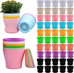 50 Pack 4 Inch Pots Bulk Small Plastic Planters With Drainage Holes F. Fixed Price $35.91.