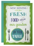 Mukitchen Cotton Designer Print Flour Sack Towel, Now Serving, 6600-1624. Fixed Price $7.99.
