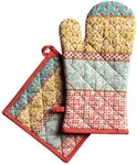 Maison D'hermine Cotton Oven Mitt & Pot Holder, Heat Resistant Kitchen Set. Fixed Price $33.59.