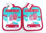 Peace On Earth And Joy Christmas Holiday Time Pot Holder Two. Fixed Price $12.00.