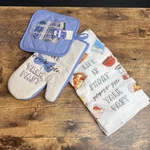 New Gilmore Girls Stars Hollow 3 Piece Kitchen Set - Oven Mitt Pot Holder Towel. Fixed Price $24.99.