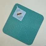Le Creuset Cool Tool Turquoise Square Silicone Surface Protector Mat 11.25" Nwt. Fixed Price $35.50.