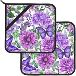 Pot Holders Ple Flower Butterfly, Kitchen Heat Resistant For. Fixed Price $12.97.