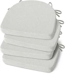 Set 4 Kitchen Chair Cushions 17X16.5X2 Non-slip Dining Seat Pads Off White. Fixed Price $82.99.