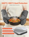 Oven Mitts, Mini Set With Non-slip Silicone Strips, 2 Piece. Fixed Price $20.48.