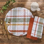 Shades Of Fall Round Quilted Placemat Set 2 Park Designs Autumn Thanksgiving. Fixed Price $28.99.