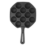 Cabilock Cast Iron Takoyaki Pan, 12 Molds Non-stick Maker Black. Fixed Price $37.99.