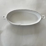 Vietri Lastra White Oval Baker With Handles Made In Italy Stoneware. Fixed Price $95.95.