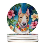 Carolines Treasures DAC6424RCS4 X In. English Bull Terrier Luau Sandstone.... Fixed Price $35.71.