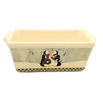 Nantucket Mini Loaf Baking Cookware Christmas Penguins Oven Dishwasher Safe. Fixed Price $11.94.