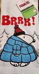Peanuts Snoopy Puffer Jacket Brrr! 2PK Kitchen Towels Christmas. Fixed Price $17.95.
