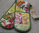 Oven Glove Michel Design Works Wild Lemon Double MAL-03 33.5 X 7 Birds Flowers. Fixed Price $17.50.