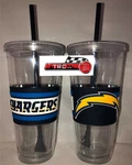 Los Angeles Chargers Boelter Nfl 22OZ Double Wall Hype Tumbler W/lid & Straw. Fixed Price $19.99.