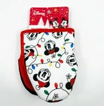 Disney Mickey Minnie Mouse 2-PACK Mini Oven Mitt Pot Holder Christmas Lights New. Fixed Price $18.00.