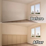 Peel And Stick Wall Molding Kit 6PCS Paintable Waterproof Decorative Panels *new. Fixed Price $49.90.