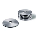 Set Of 6 Modern Zack Sotto Stainless Steel Coasters W/ Stand - Brand New Sealed. Fixed Price $50.00.