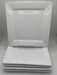 Canopy Square White Salad Plates Heavy 8.5 Set Of Oven Safe Replacements. Fixed Price $26.90.
