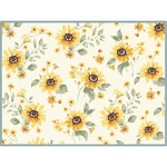Sunflowers Forever Microfiber Countertop Dish Drying Mat, By Kay Dee. Fixed Price $13.95.