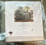 Home Classics Cotton Duck/linen Bow-tie Chair Slipcover Beige 100%. Fixed Price $49.99.