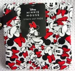 Disney Minnie Mouse 2-PACK Hot Pads Oven Pot Holder W/ Snap Hook New. Fixed Price $18.99.