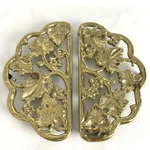 Brass Trivet Pot Holder Vine Foliage Print Barvin Stamped Numbered 2 Piece. Fixed Price $27.95.