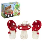 The Fairies Enchanted Garden Range - Toadstool Table And Chairs Tea Set. Fixed Price $25.11.