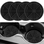 Alpmosn Spider Web Car Coasters For Cup Holders, Halloween 4PCS, Black. Fixed Price $11.99.