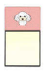 Carolines Treasures Checkerboard Pink White Poodle Watercolor Sticky Note Holder. Fixed Price $12.99.