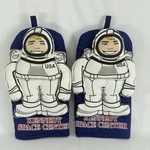 Kennedy Space Center Astronaut Oven Mitts Blue Pair Nasa. Fixed Price $22.45.