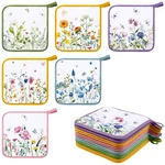Bencailor 12 Pcs With Pocket Kitchen Hot Pad Oven Mit. Fixed Price $27.15.