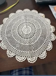 Ecru Vintage Rose Round Doily 19" Heritage Lace - Made Usa!. Fixed Price $9.99.