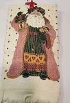 Vtg World Santa Kitchen Towel Potholder Spatula Set Royal Terry B&d Pink. Fixed Price $12.74.