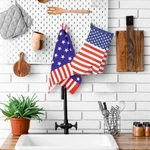 Northlight Set Of 2 Stars And Stripes Americana Oven Mitts 13.75". Fixed Price $18.49.