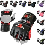 Auth. Rex Leather Mma Grappling Gloves Kick Boxing Punch Ufc Gel Tech Muay Thai. Fixed Price $17.99.
