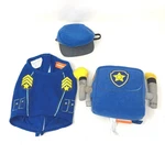 Build Bear Paw Patrol Chase Police Outfit Blue 3 Piece Set Hat Vest Jetpack. Fixed Price $14.95.