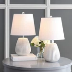 Kole White 21" Table Lamp Set For Bedroom, Living & Office. Fixed Price $174.99.