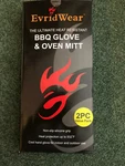 Evridwear Bbq Gloves, 1 Pair, Gray, EN407 Approved Heat Level 3. Fixed Price $15.95.