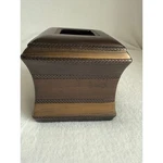 Kohls Heavy Decorative Square Tissue Box Cover Bronze Metal Luxury. Fixed Price $19.99.