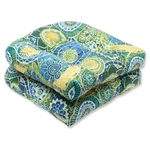 Pillow Perfect Outdoor/indoor Omnia Lagoon Tufted Seat Cushions (round Back),.... Fixed Price $73.67.