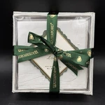 Waterford Chelsea Pearl 4 Sets Of Boxed Linen Cocktail Napkins Brand New *rare. Fixed Price $42.00.
