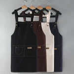 Women Chef Cooking Apron Canvas Kitchen With Pockets Adjustable Strap. Fixed Price $8.99.