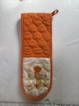 Vintage Holly Hobbie Hanging Oven Mitt Love Stirrin Orange Polka Dot Pocket. Fixed Price $14.00.
