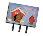 Caroline's Treasures Dog House Shih Tzu Silver Chocolate Leash Or Key Holder. Fixed Price $29.99.