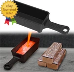100 Oz Troy Ounce Cast Iron Loaf Bar Ingot Mold Crucible With Handle For Melting. Fixed Price $27.99.