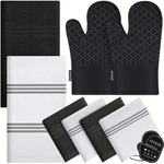 100% Cotton Towels & Dishcloths With Oven Mitts Set - Kitchen, Absorbent. Fixed Price $49.95.