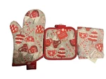 Holiday Hot Cocoa Theme Oven Mitt Pot Holder Bundle. Fixed Price $11.97.
